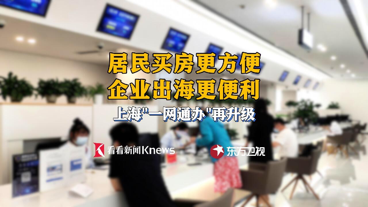 买房更方便、出海更便利 上海"一网通办"再升级