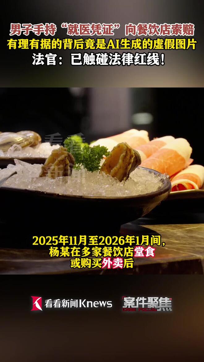 利用AI伪造病历向餐饮店恶意索赔？法院：违法！