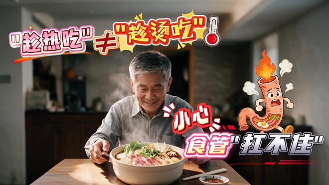 阿姨爷叔请提问｜趁热吃≠趁烫吃 食管“扛不住”