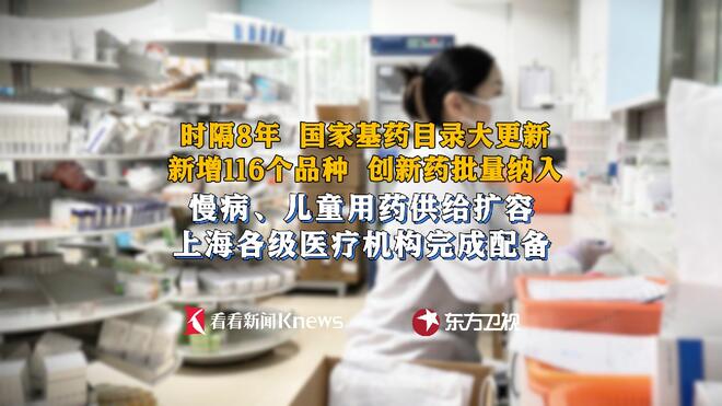 新增116个品种！新版国家基药目录在沪落地
