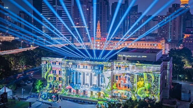 航拍上海音乐厅：上海市中心百年老建筑“活”了