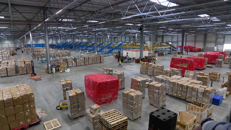 视频比利时列日阿里巴巴物流中心投入使用